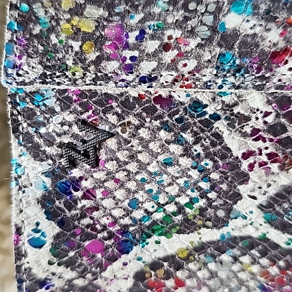 Zadig & Voltaire Multicolor Python Embossed And Suede Ankle Boots Size 38 - Picture 7 of 9